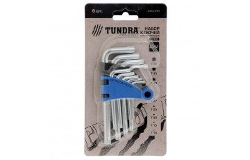 Набор ключей TORX TUNDRA, T10 - T50, 9 шт., CrV