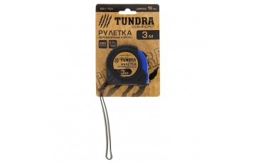 Рулетка TUNDRA comfort, обрезиненный корпус 3м х 16мм